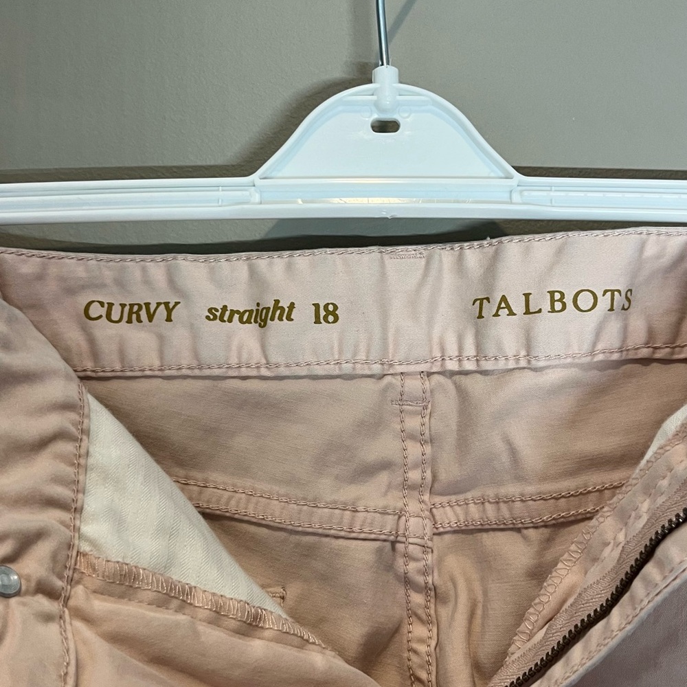 Talbots Blush Curvy Straight Pants - Picture 2 of 3